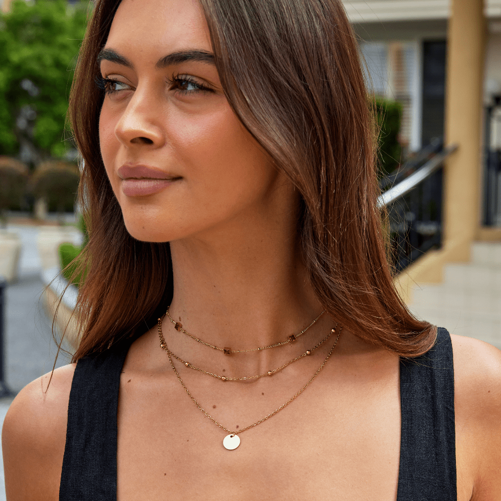 Alberta Rote Kristallkette