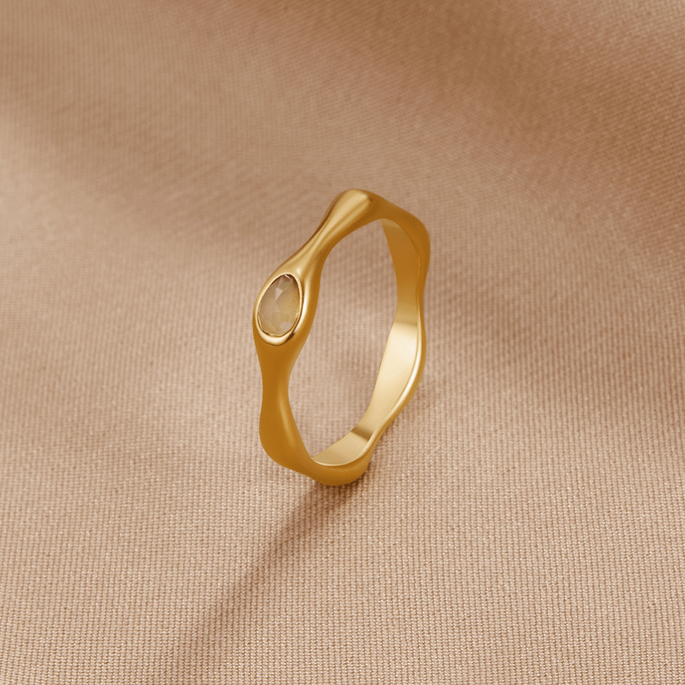 Amalfi Wave Goldring