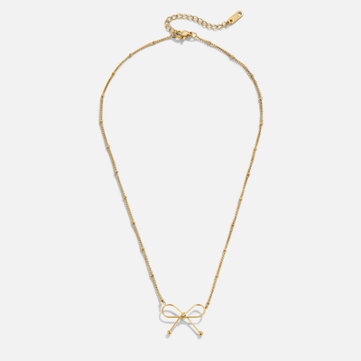 Anika Gold Bow Necklace