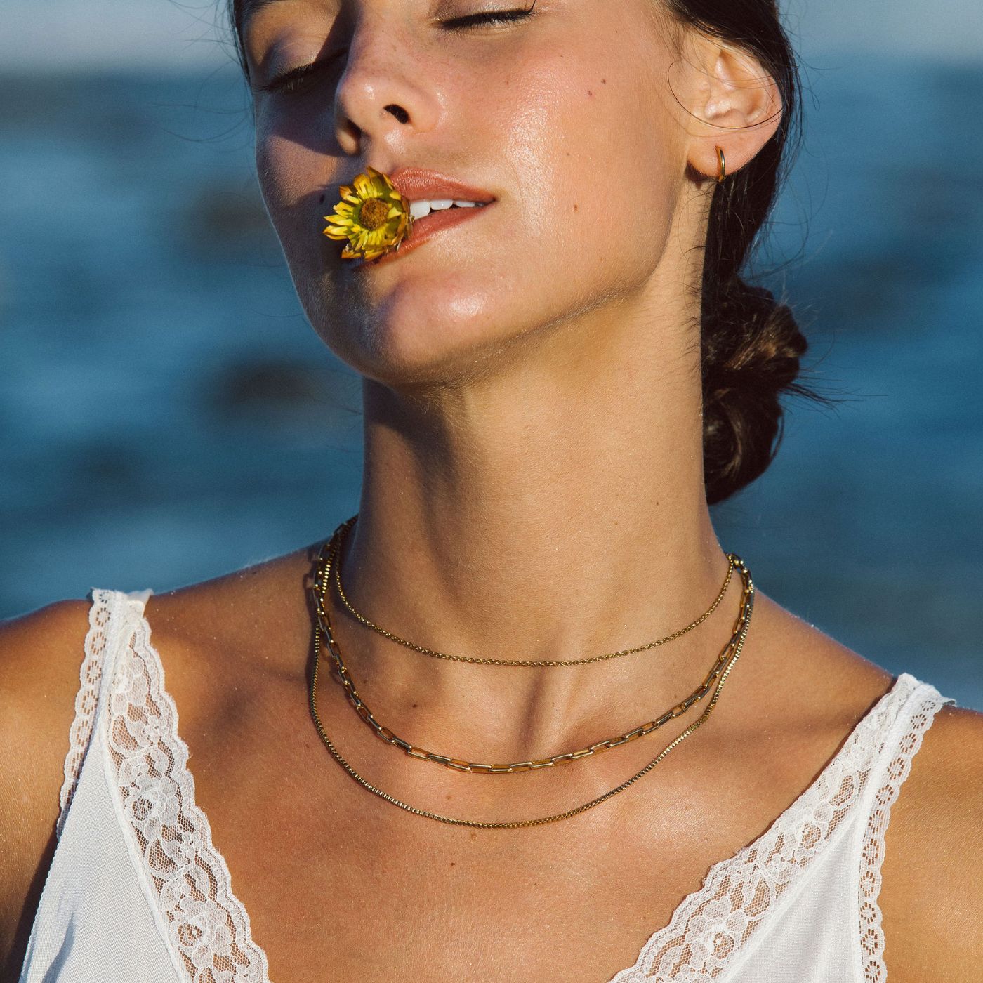 "Saona" Geschichtete Halskette