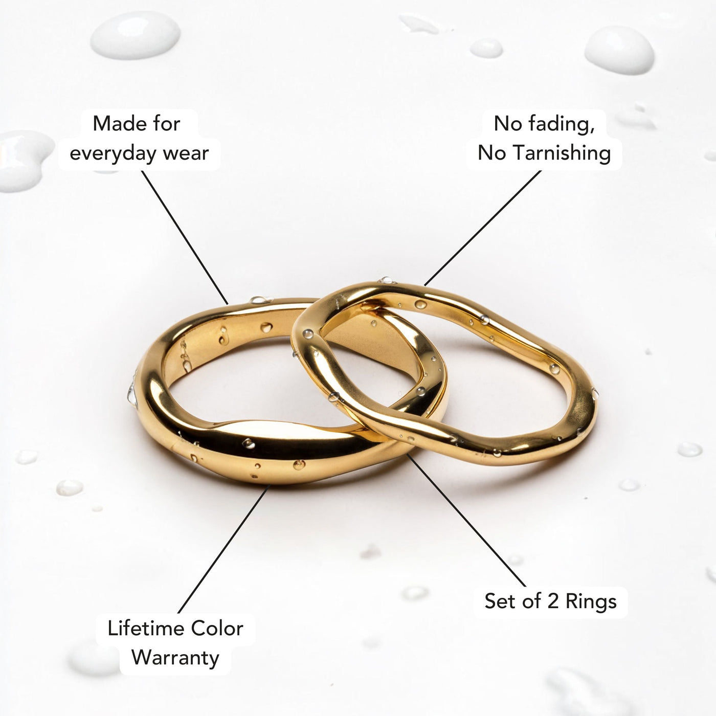 "Gemini" Stapelbare Ringe