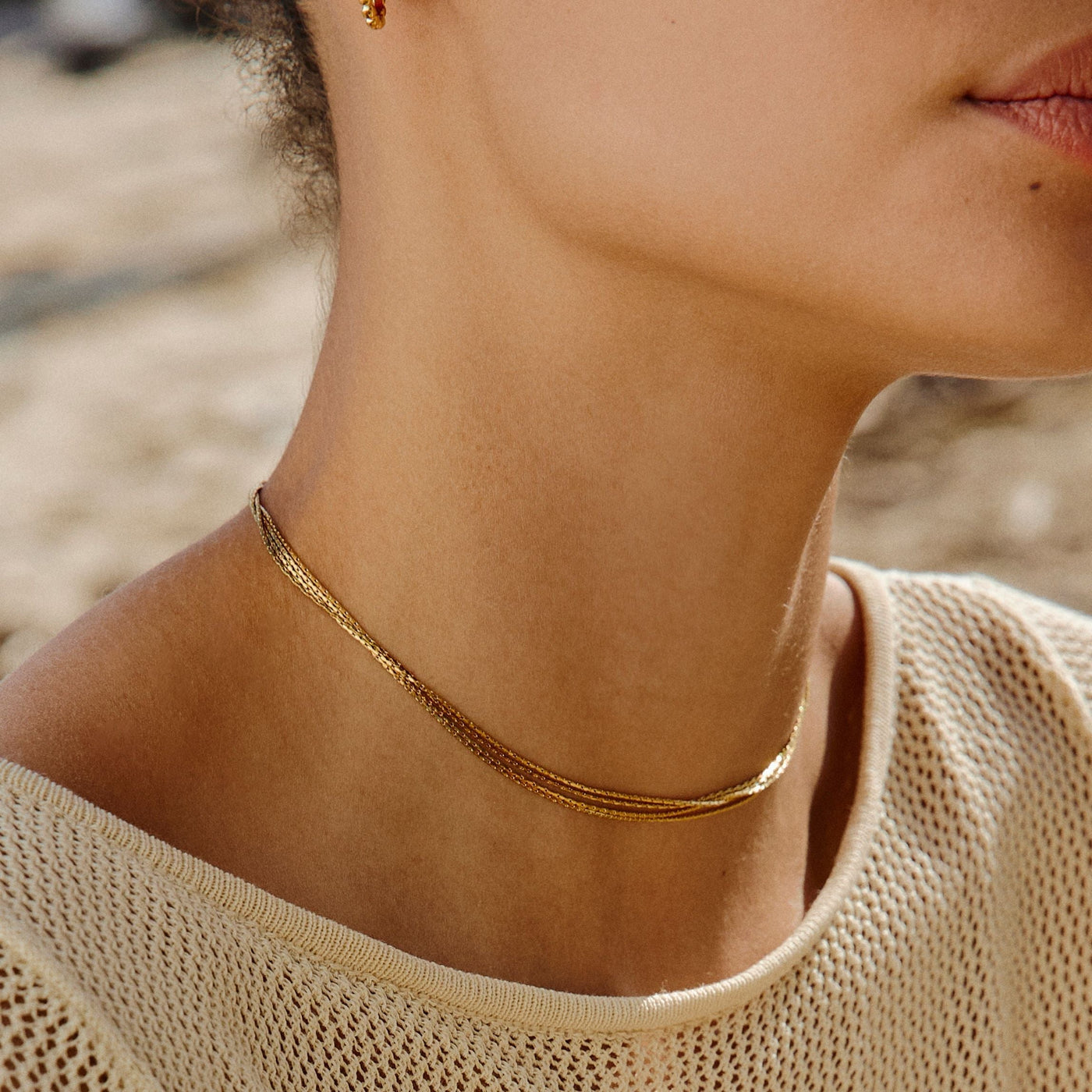 "Riviera" Geschichtete Choker