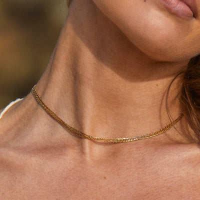 "Riviera" Geschichtete Choker