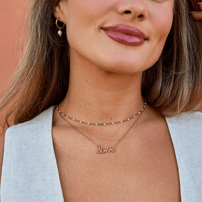 "Liebe" Anhänger Halskette