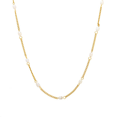 Zarte Goldperlen Choker