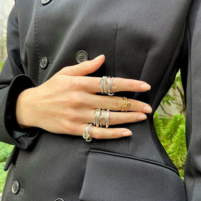 Amélie Klassischer Drei-Stapelring