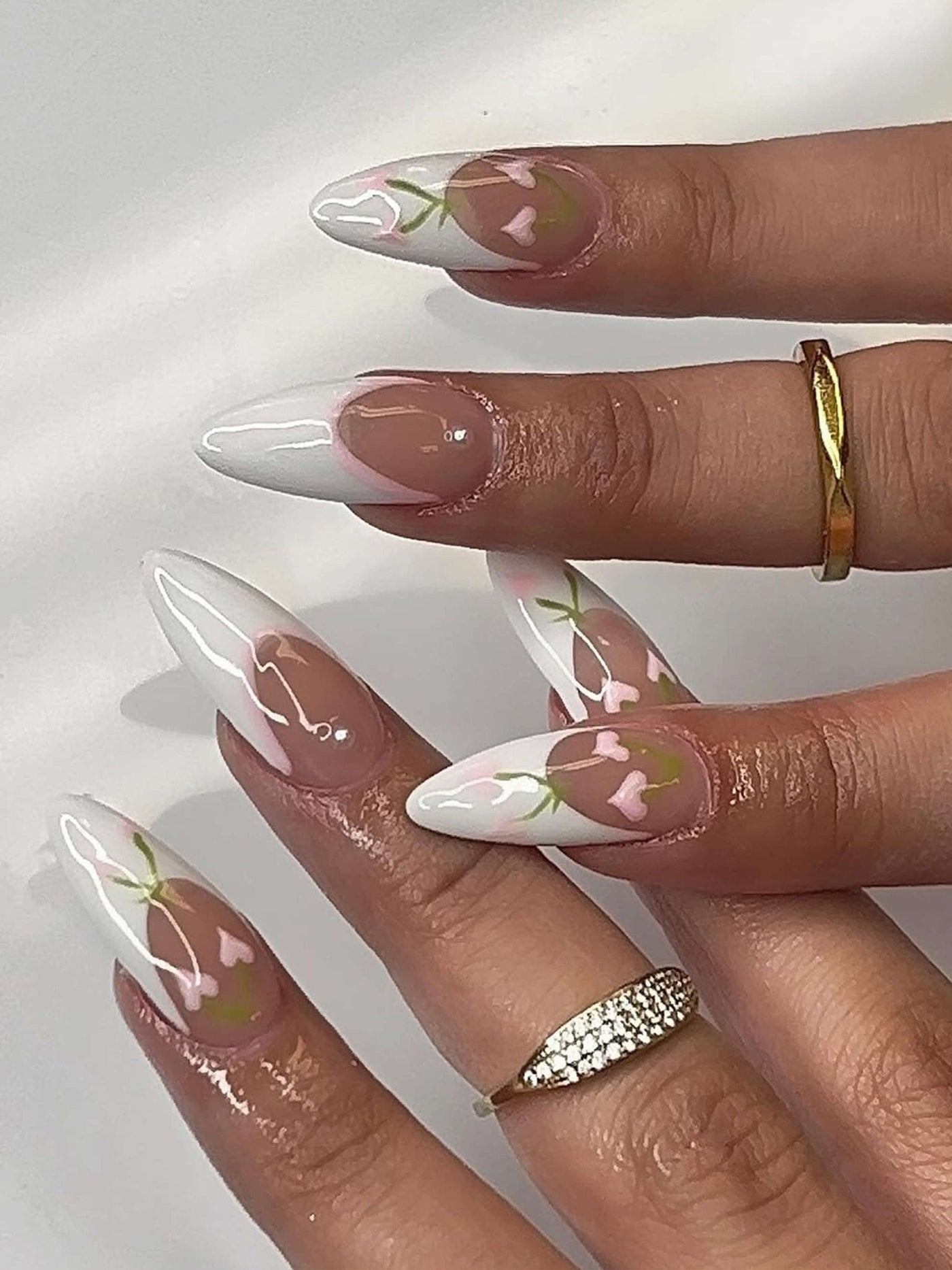 Ameri Rhinestone Dome Band Ring