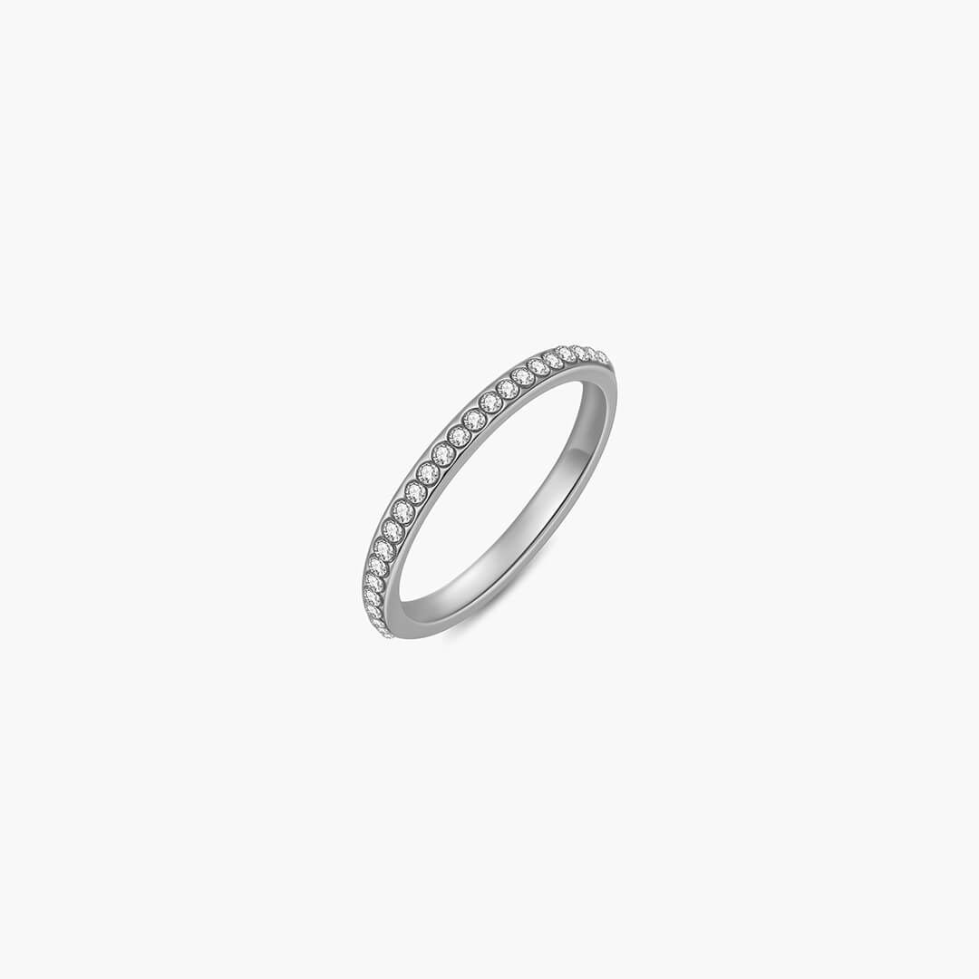 Yalina Slim Pavé Bandring