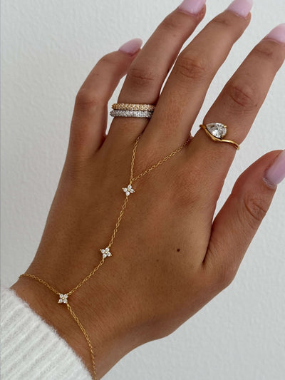 Zarina Tropfenförmiger Zirkonia Bandring