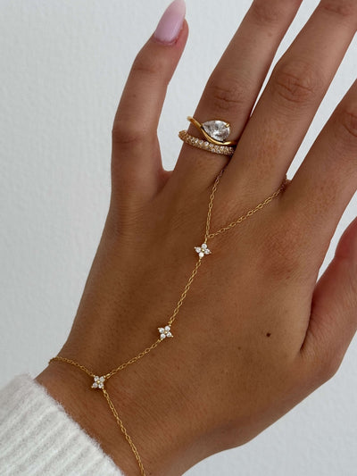 Zarina Tropfenförmiger Zirkonia Bandring